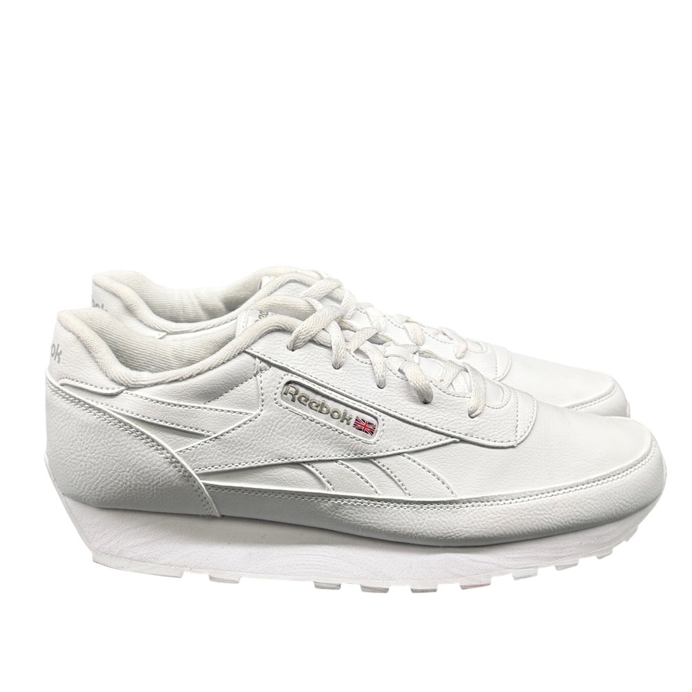 Size 10 - Reebok Classic Renaissance Mens White Low Top Sneakers